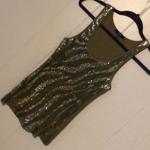 Express sequin top